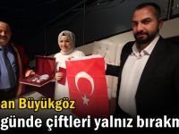 Başkan Büyükgöz Özel Günde Çiftleri Yalnız Bırakmadı