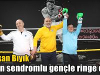 Başkan Bıyık down sendromlu gençle ringe çıktı