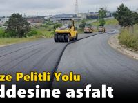 Gebze Pelitli Yolu Caddesine asfalt