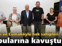 Pelitli ve Cumaköylü Hak  Sahipleri Tapularına Kavuştu