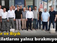 Başkan Şakar ve Başkan Bıyık teşkilatlarını yalnız bırakmıyor