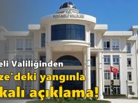 Valilikten yangınla alakalı açıklama!