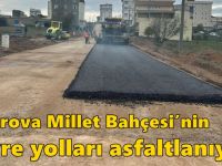 Çayırova Millet Bahçesi’nin çevre yolları asfaltlanıyor