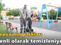 Çayırova’nın parkları düzenli olarak temizleniyor