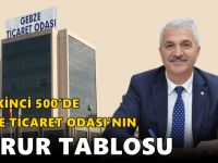 ISO İKİNCİ 500’DE GEBZE TİCARET ODASI’NIN GURUR TABLOSU