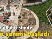 Duyu Bahçesi’nde çim serimi başladı