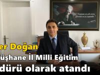 Şener Doğan Gümüşhane İl Milli Eğitim Müdürü olarak atandı