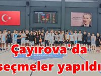 Basketbolda altyapı seçmeleri yapıldı