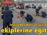 İtfaiyeden Polisan acil durum ekiplerine eğitim