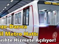 Gebze-Darıca Sahil Metro Hattı O Tarihte Hizmete Açılıyor!