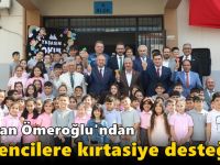 Ömeroğlu'ndan Öğrencilere Kırtasiye Desteği