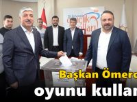 Başkan Ömeroğlu Oyunu Kullandı