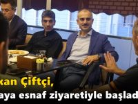 Başkan Çiftçi, haftaya esnaf ziyaretiyle başladı