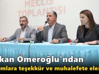 Başkan Ömeroğlu'ndan Yatırımlara Teşekkür ve Muhalefete Eleştiri