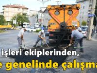 Çayırova Fen işleri ekiplerinden, ilçe genelinde çalışma