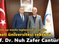 GTO Ekim ayı meclis toplantısının konuğu Kocaeli üniversitesi rektörü Prof. Dr. Nuh Zafer Cantürk