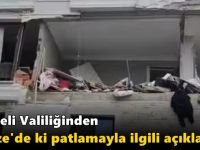 Kocaeli Valiliğinden Gebze'de ki patlamayla ilgili açıklama!