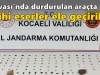 Dilovası'nda durdurulan araçta tarihi eserler ele geçirildi!