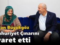 Başkan Büyükgöz Cumhuriyet Çınarını Ziyaret Etti