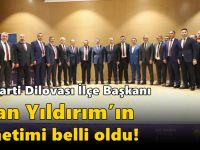 AK Parti Dilovası İlçe Başkanı İlhan Yıldırım’ın yönetimi belli oldu!