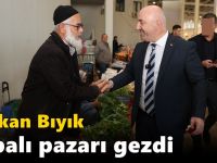 Başkan Bıyık kapalı pazarı gezdi