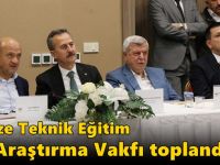 Gebze Teknik Eğitim ve Araştırma Vakfı Toplandı