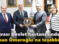 Dillovası Devlet hastanesinden Başkan Ömeroğlu'na teşekkür