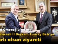 Başkan Ömeroğlu'ndan MHP Kocaeli İl Başkanı Tuncay Batı'ya Hayırlı Olsun Ziyareti