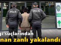 Vergi Usul Kanuna Muhalefet ve Hükümlü veya Tutuklunun Kaçması suçlarından aranan zanlı yakalandı!