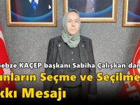 MHP Gebze KAÇEP başkanı Sabiha Çalışkan’dan Kadınların Seçme ve Seçilme Hakkı Mesajı