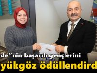 “Güzide”nin başarılı gençlerini   Büyükgöz ödüllendirdi