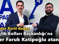 Anahtar Parti Gebze Gençlik Kolları Başkanlığı’na Ömer Faruk Katipoğlu atandı