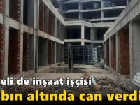 Kocaeli'de inşaat işçisi kalıbın altında can verdi!