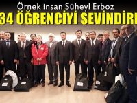 Süheyl Erboz 234 öğrenciyi sevindirdi