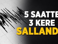 5 saatte 3 kere sallandık