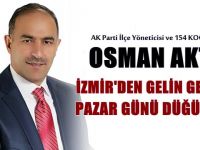 Osman Aktaş, oğlunu evlendiriyor