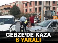 Gebze'de kaza 6 yaralı