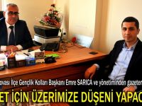 Sarıca ve yönetiminden gazetemize ziyaret