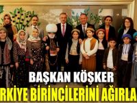 Başkan Köşker, Türkiye birincilerini ağırladı