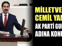 Milletvekili Yaman Ak Parti grubu adına konuştu