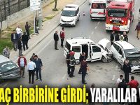 3 araç birbirine girdi: Yaralılar var