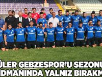 Güler Gebzespor'u sezonun ilk idmanında yalnız bırakmadı