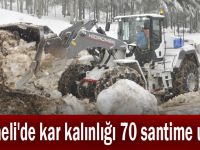 Kocaeli'de kar kalınlığı 70 santime ulaştı