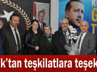 Bıyık’tan teşkilatlara teşekkür