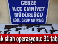 Kaçak silah operasyonu: 31 tabanca