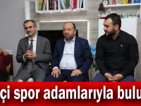 Çiftçi spor adamlarıyla buluştu