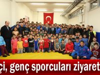 Çiftçi, genç sporcuları ziyaret etti