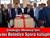 Çolakoğlu Metalurji'den; Dilovası Belediye Spora kütüphane