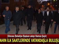 Sabahın ilk saatlerinde vatandaşla buluşuyor