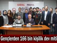 AK Gençlerden 166 bin kişilik dev miting